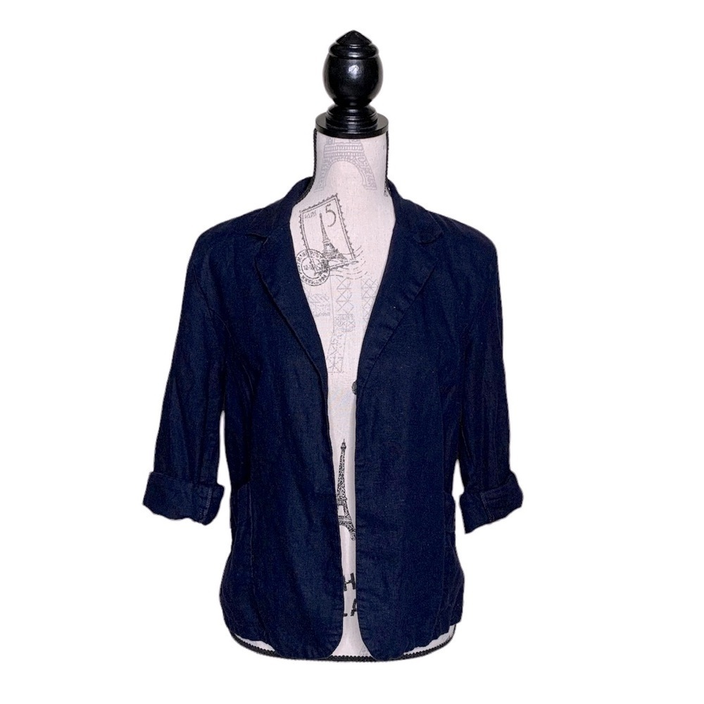 Suzy Shier‎ S 55% linen summer blazer